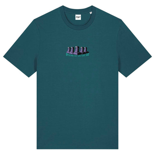 2Face Organic Cotton Midnight Green T-Shirt