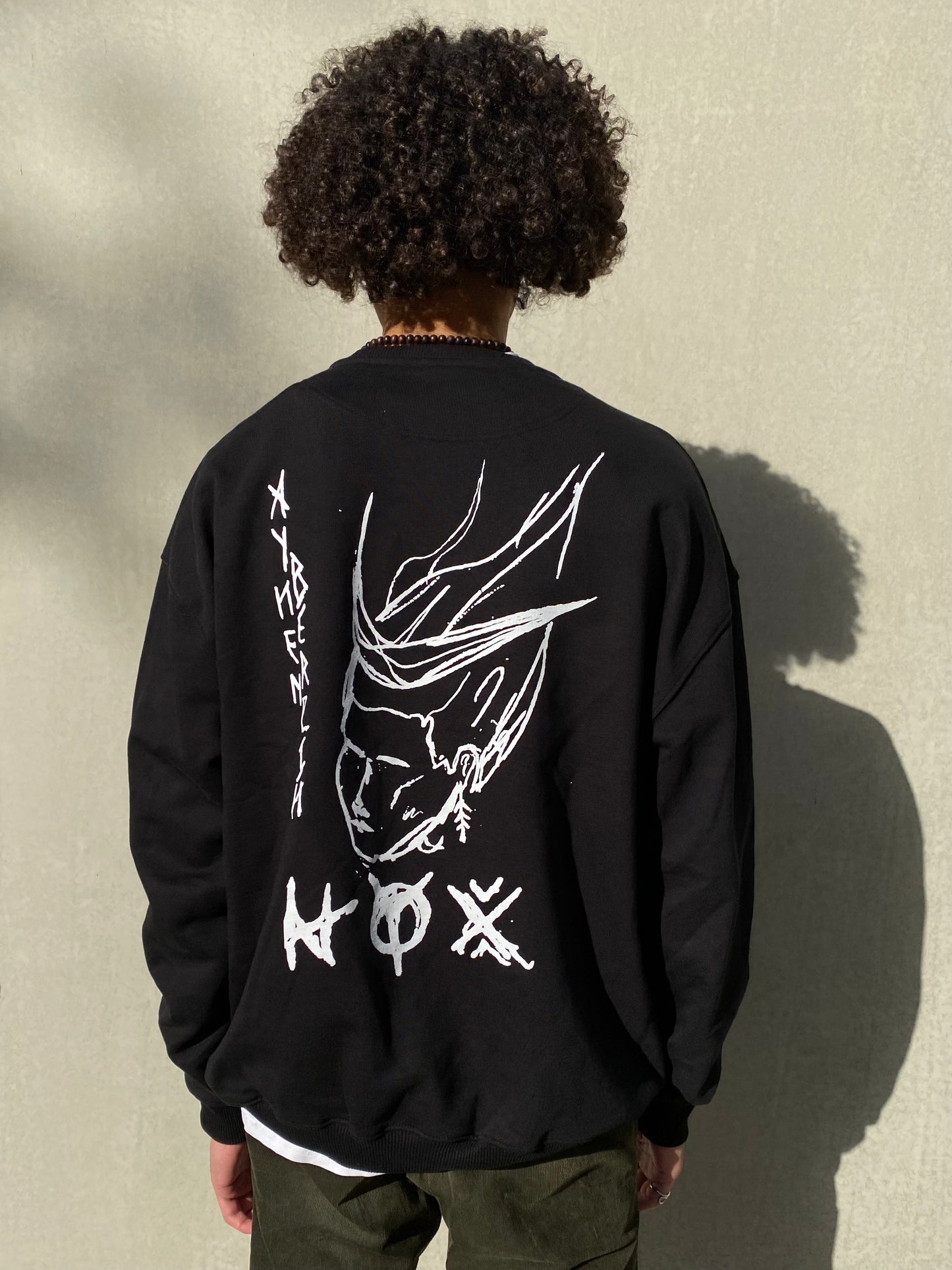 Nyox Heavy Organic Cotton Black Sweatshirt