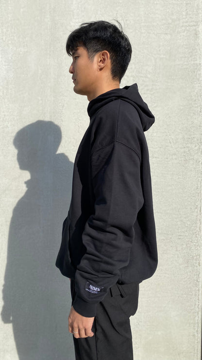 Hayat Heavy Organic Cotton Black Hoodie