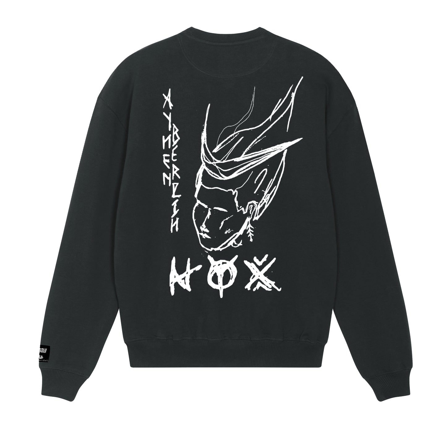 Nyox Heavy Organic Cotton Black Sweatshirt