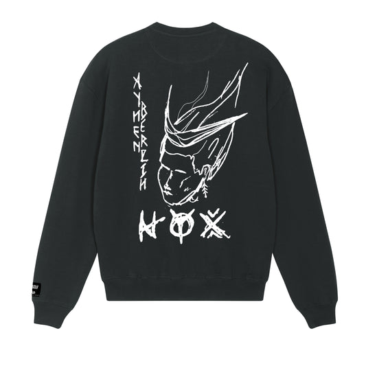 Nyox Heavy Organic Cotton Black Sweatshirt