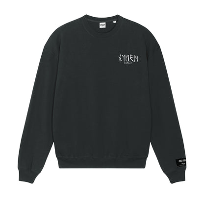 Nyox Heavy Organic Cotton Black Sweatshirt