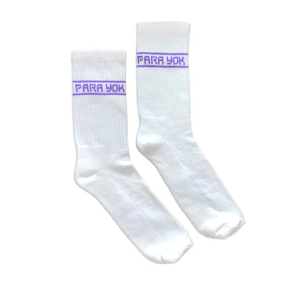 Para Yok Organic Cotton White Tennis Socks