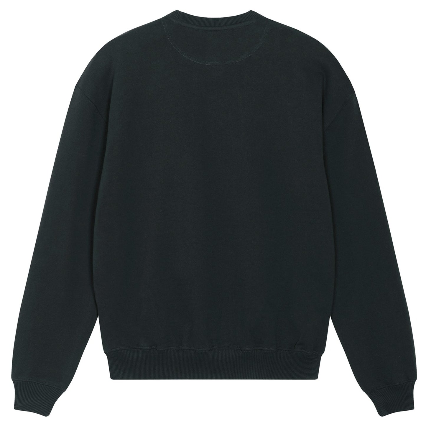 2Face Heavy Organic Cotton Black Sweatshirt