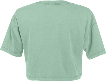 Organic Cotton Sage Crop Top