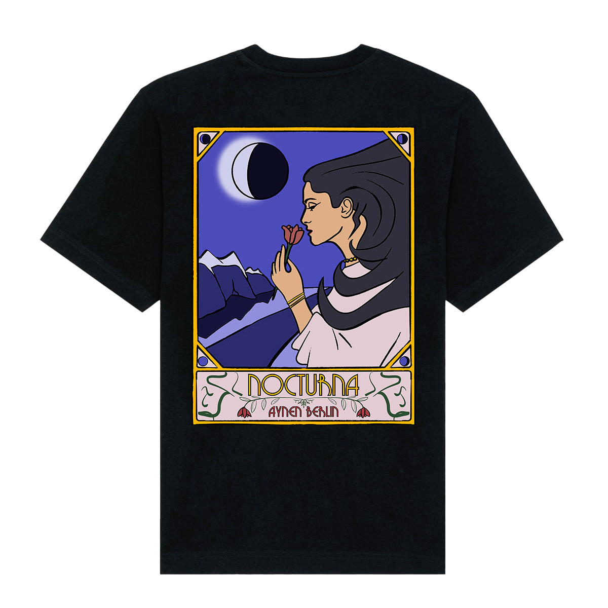 Nocturna Heavy Organic Cotton Black T-Shirt